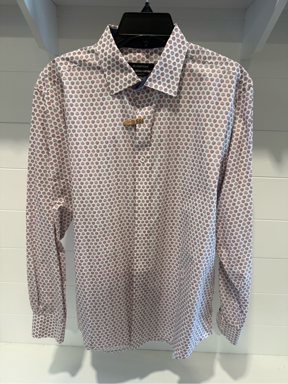 Bugatchi Men's Lavender Patterned Dress Shirt